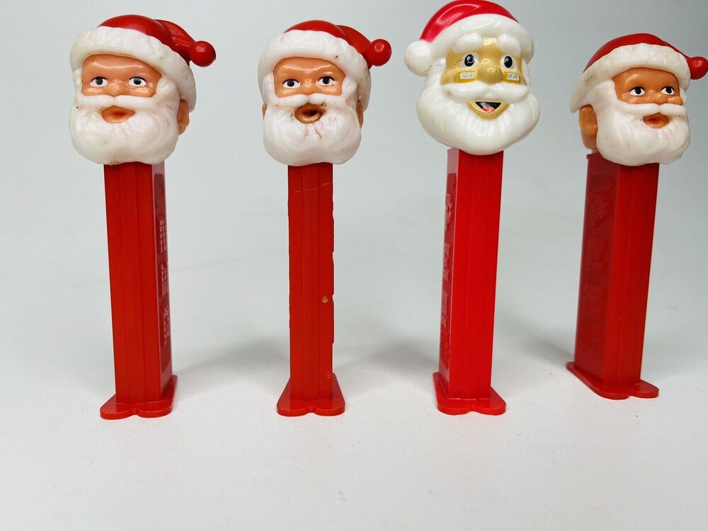 Pez Dispenser Santa Claus Bundle Set Of 4 Great To Collect Vintage